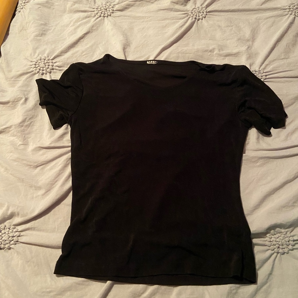 Mesh black crop top